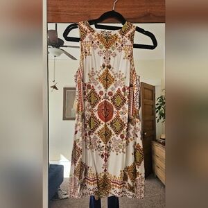 Sleeveless Open Back Spanish Design Short Dress